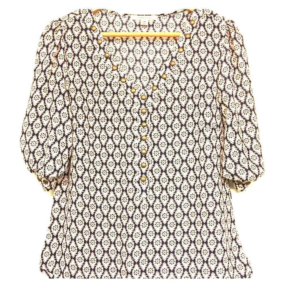 3/4 Sleeve Embellished Top